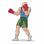 boxing stance boxer graphic photo sculptures