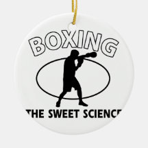 Boxing the sweet science christmas ornaments