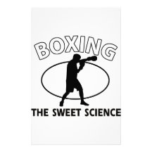 Boxing the sweet science stationery