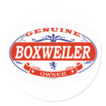 Boxweiler  round stickers