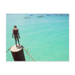 Boy And Blue Water Post Cards