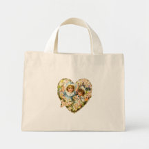 Boy and Girl Floral Heart Bag