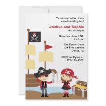 Boy and Girl Pirate Invitations