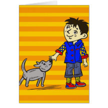 Boy And His Dog Card