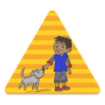Boy And His Dog Sticker