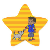 Boy And His Dog Stickers