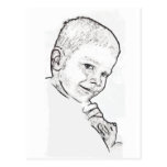 Boy and Teddy (Mark 10:14) Postcards