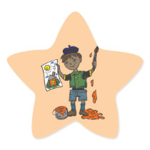 Boy Artist and Artwork
