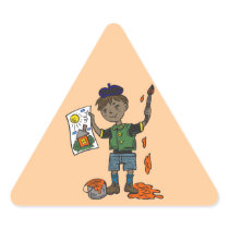 Boy Artist and Artwork