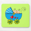 Boy baby twins mousepads