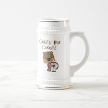 Boy Bear Crazy For Cocoa Holiday Coffee Mugs