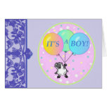 Boy Birth Announcement template Cards