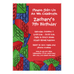 Boy Birthday Party - Building Blocks Invite