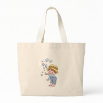 Boy Blowing Bubbles Tshirts and Gifts Canvas Bag