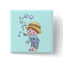 Boy Blowing Bubbles Tshirts and Gifts