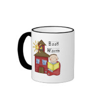 Boy Book Worm Tshirts and Gifts Mug
