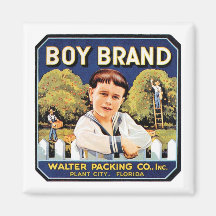 Boy Brand Walter Packing Co. Crate Label Fridge Magnet