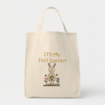 Boy Bunny 1st Easter T-shirts and Gifts Tote Bag