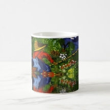 Boy Cane Fishing Coffee Mug