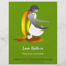 Boy Caring a Duck Personalized Flyer