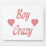 Boy Crazy Hearts Mouse Mat