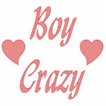 Boy Crazy Hearts Photo Cut Out