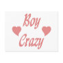 Boy Crazy Hearts Post Cards