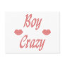 Boy Crazy Lips Postcard