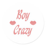 Boy Crazy Lips Sticker