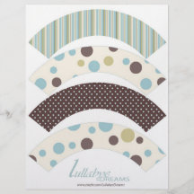 Boy Cupcake Wrapper 2 Flyer
