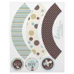Boy Cupcake Wrapper Full Color Flyer