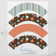 Boy Cupcake Wrapper OBB Flyers