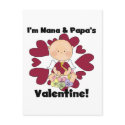 Boy Cupid Nana and Papa's Valentine Tshirts postcards