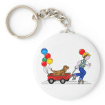 Boy, Dog, Wagon and Balloons copy keychains