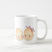 Boy Girl Twins Graphic Coffee Mug