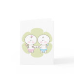 Boy & Girl Twins Thank You Card