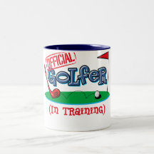 Boy Golfer In Training Mugs