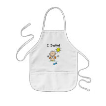 Boy I Swim T-shirts and Gifts Apron