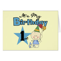 Boy It's My Birthday Tshirts and Gifts Card