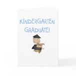 Boy Kindergarten Graduate Tshirts and Gifts Greeting Card