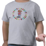 Boy & Multicoulor People Chain Toddler T-Shirt