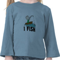 Boy on Boat I Fish Tshirts and Gifts
