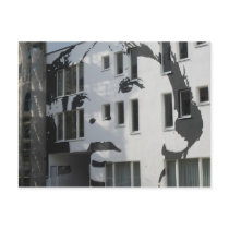 boy on wall postcards
