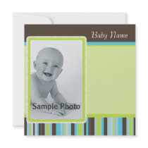 Boy or Girl Stripe Announcements