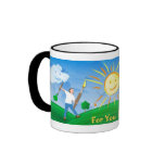 Boy Painting Skies Mug