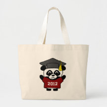 Boy Panda Maroon & White 2012 Grad Bags