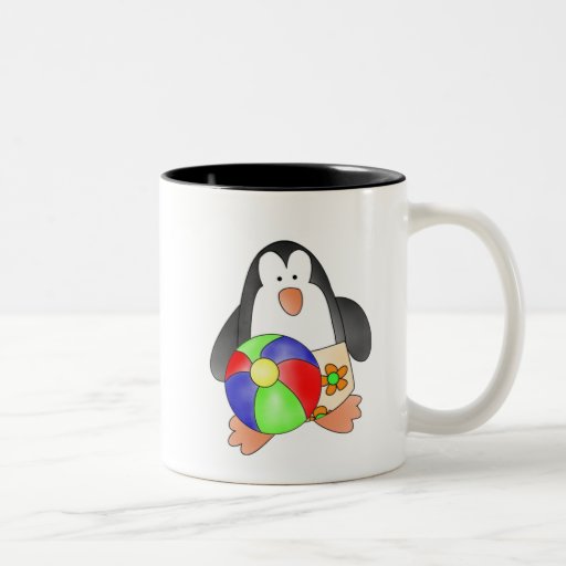 Boy Penguin at Beach Tshirts and Gifts Mug