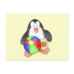 Boy Penguin at Beach Tshirts and Gifts Postcards