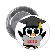Boy Penguin Grey & Red 2012 Grad Pins