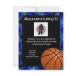 Boy Personalised Basketball B-Day Party Invitation